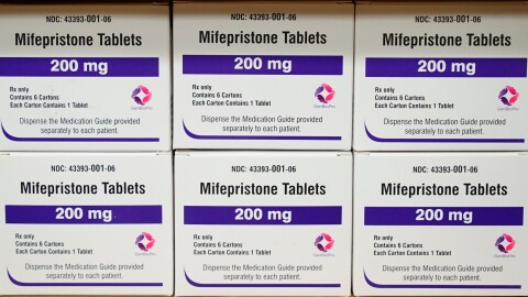 Mifepristone is the drug used in most abortions.