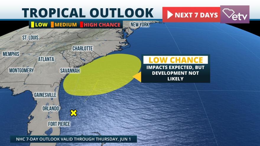  NHC 7-Day Tropical Weather Outlook