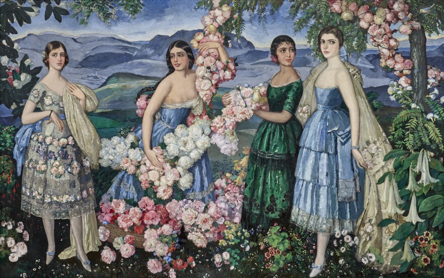 "Flores Mexicanas," 1914-19, by Alfredo Ramos Martinez.