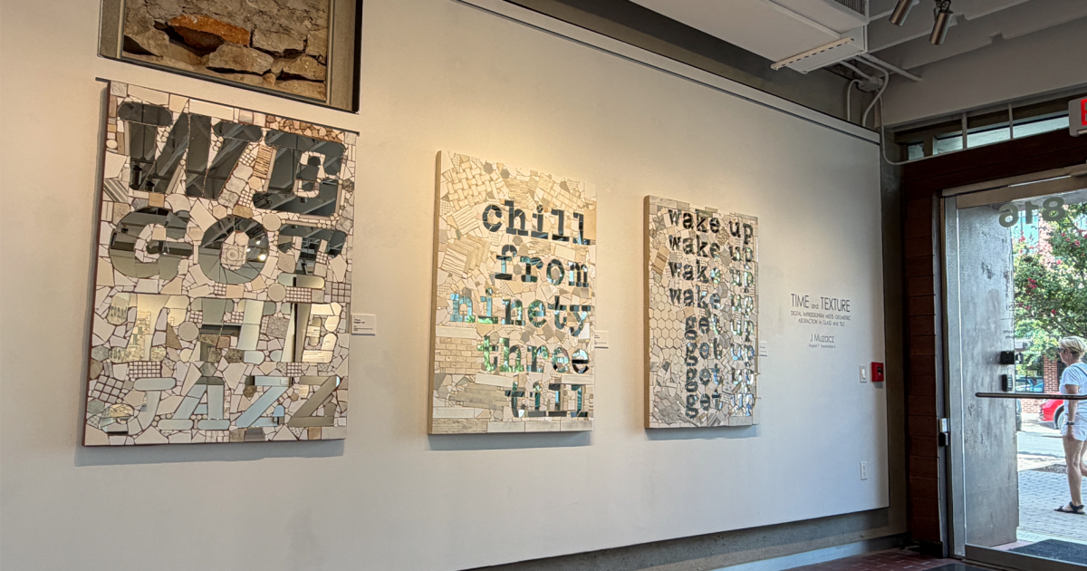 Mosaic artist J Muzacz embraces spontaneity with his new show 'Texture & Time'