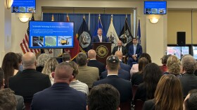 Democratic County Executive Dan McCoy delivering his 2025 budget proposal on Monday