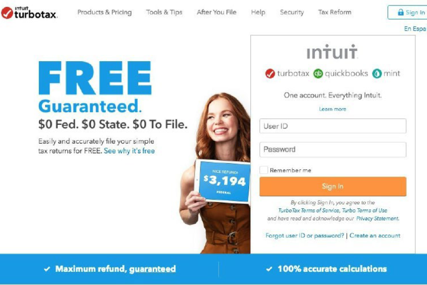 Intuit's 2018 homepage for TurboTax failed to adequately disclose the limits of the "free" offer, the Federal Trade Commission says.