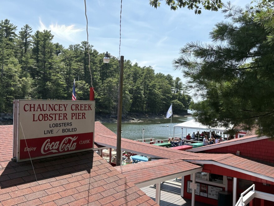 Chauncey Creek Lobster Pier in Kittery Point, Maine