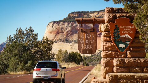 The east side Kane County entrance into Zion National Park, Dec. 5, 2025.