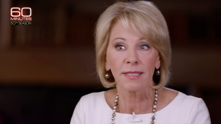 A Rocky Appearance For DeVos On '60 Minutes' | Connecticut Public