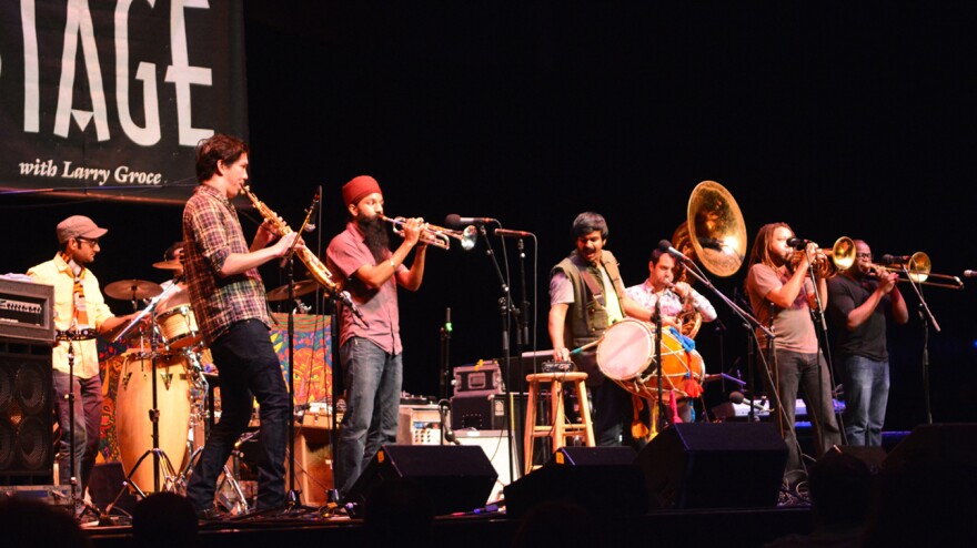 Red Baraat performs live on <em>Mountain Stage</em>.