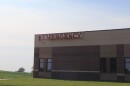 The emergency room entrance at Saunders Medical Center near Wahoo, Nebraska. 