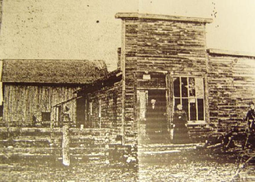 One of the buildings of Pere Cheney stood before the town was no more