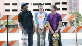 In Minding the Gap, filmmaker Bing Liu uses old and new footage of his skateboarder friends Keire Johnson (left) and Zack Mulligan (right) to track the turbulent upbringings and present-day struggles of all three.