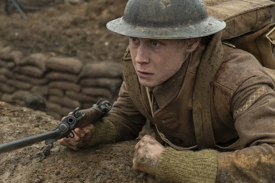 George MacKay as Schofield in "1917," the new epic from Oscar-winning filmmaker Sam Mendes. (Courtesy)