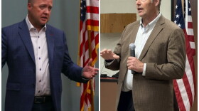 Both candidates speaking to Kansans on the campaign trail