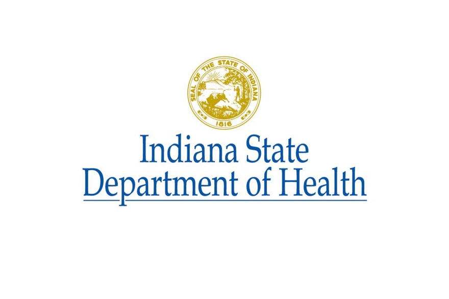 The logo of the Indiana State Department of Health.