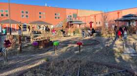 Kids play in a school yard.
