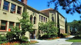 File photo of Churchill Hall on the campus of Southern Oregon University in Ashland, Ore.