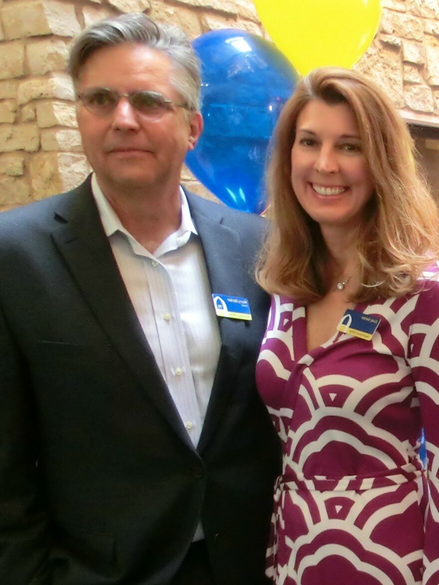 Murry and Cindy Gerber at Augustana Colleege in May, 2015