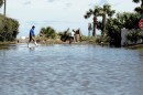 Jacksonville Beach flooding is pictured on Saturday, Oct. 8, 2016 after Hurricane Matthew passed through.