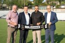 From left: USL Eugene President Dave Galas, USL League One President Lee O’Neill, USL Eugene Principal Owner Sat Dhinsa, USL Eugene Sporting Director / Head Coach John Galas