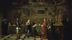 Galileo faces the Roman Inquisition (see highlighted story below)