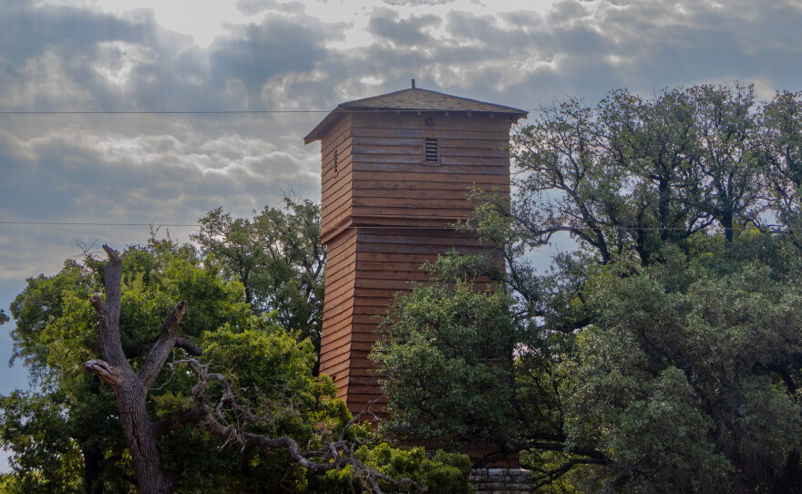 Tower built by the CCC at Abilene State Park, photo by Alexander Brown.