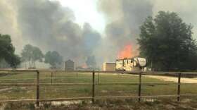 An 80-acre wildfire that threatened homes in southwest Marion County last week was likely caused by an outdoor burn that got out of control. Photo: MCFR via Facebook