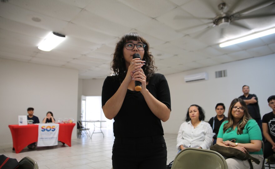 Abril Garibay shared how CTE (Career and Technical Education) at her high school helped her discover a career interest in engineering. She then asked panelists how available programming and opportunities helped them figure out what they wanted to study.