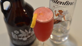 The Bees and Blossoms cocktail takes advantage of winter citrus.