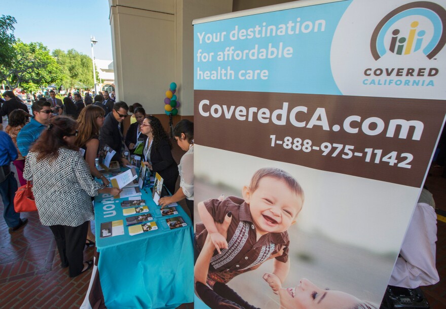 At sign-up events like this one in Los Angeles in 2013, Covered California pledged "affordability" in health insurance as one of its main selling points.