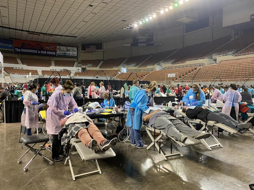2,000 people will receive about $2 million in free dental care by Saturday afternoon. For the eighth year in a row, the Central Arizona Dental Society Foundation (CADSF) is hosting its Dental Mission of Mercy event. 