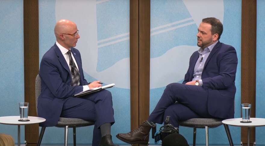 Center for Christian Virtue President Aaron Baer spoke at The City Club of Cleveland forum on Jan. 16.