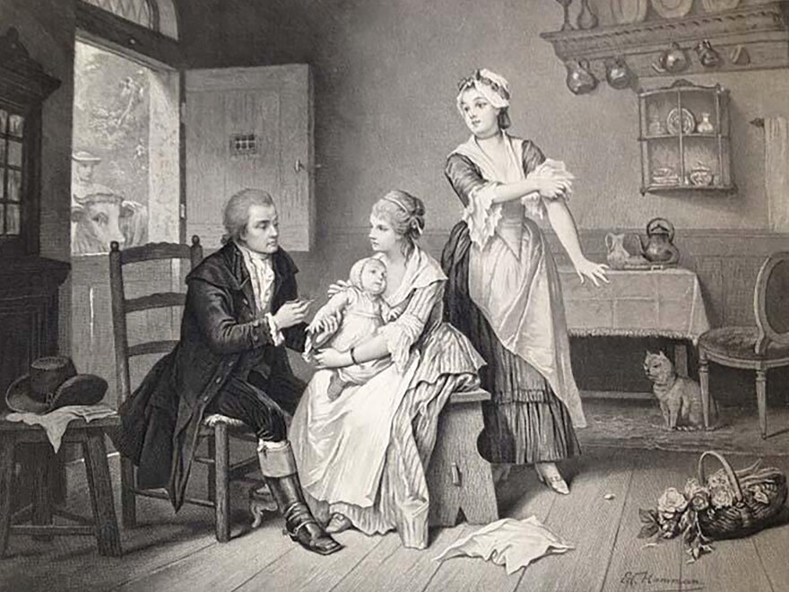 As history tells it, young Edward Jenner heard a milkmaid brag that having cowpox made her immune to smallpox. And years later, as a doctor, he drew matter from a cowpox pustule on the arm of a milkmaid to vaccinate a young test subject (depicted in the drawing above). A researcher now weighs in on the veracity of the milkmaid stories.