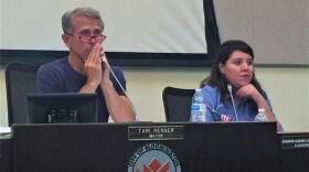 Bloomington Mayor Tari Renner and City Council member Jenn Carrillo.