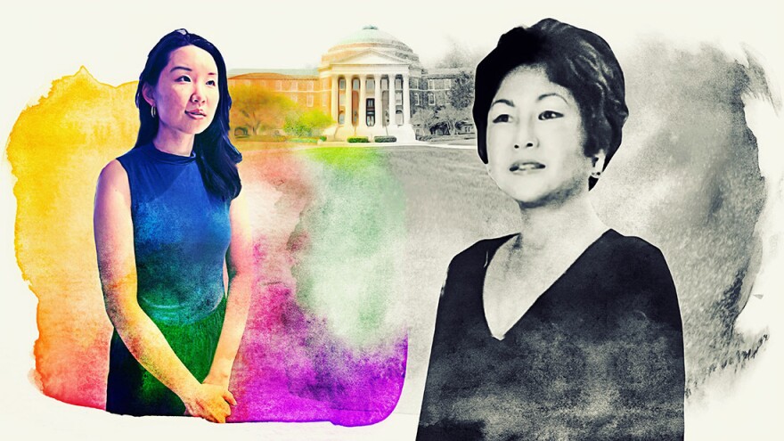  Elizabeth Myong and Susan Myong in an illustration.