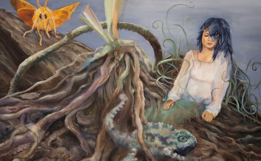 "Trio" Oil on canvas by Terry Lynn