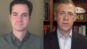 Banks reiterated his position that Mack Schroeder (left), a former Health and Human Services budget analyst, is a “left-wing activist.” (FILE PHOTO ILLUSTRATION)