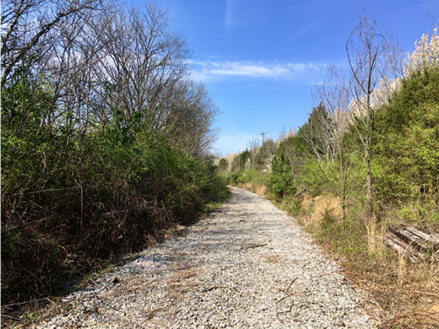 Part of what will become the Alton Park Connector.