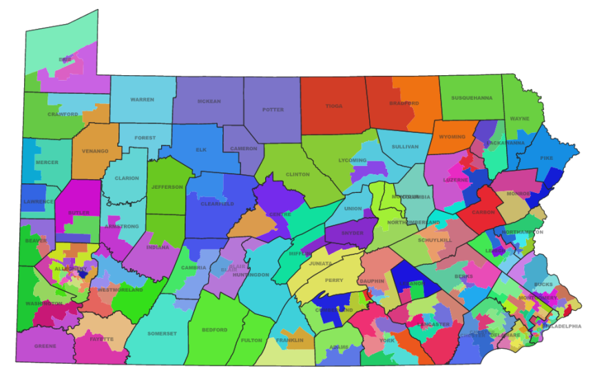 The preliminary House map approved Dec. 16, 2021, by the Legislative Reapportionment Commission.