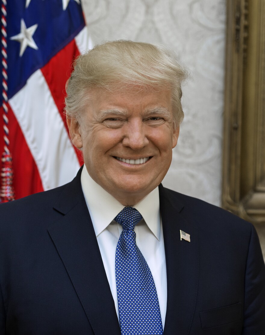 President Donald Trump official portrait at The White House