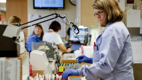 Women got the lion's share of new jobs in December and now outnumber men on U.S. payrolls. This unusual situation reflects the growth of industries like health care where women dominate.