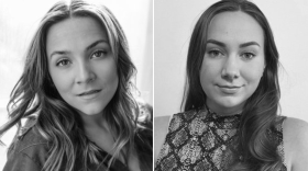 August Kiss Fegley (left), creator and actor, and Katie Kunkel (right), director and producer of the new play Saloon Girls, which will make its debut at Civic Theatre of Allentown before traveling to the Edinburgh Festival Fringe this August.