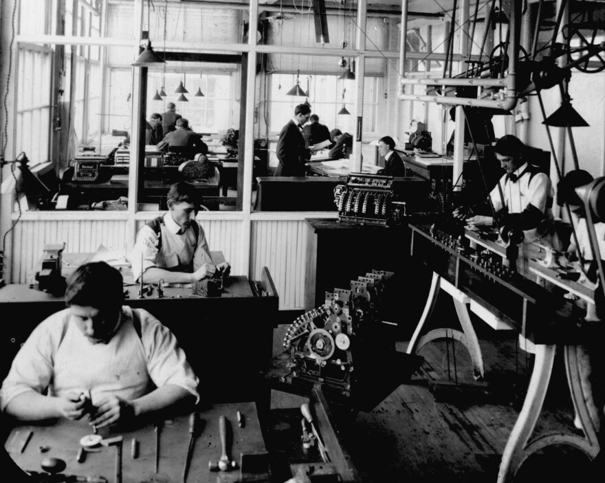 The inventions department at NCR, ca. 1910