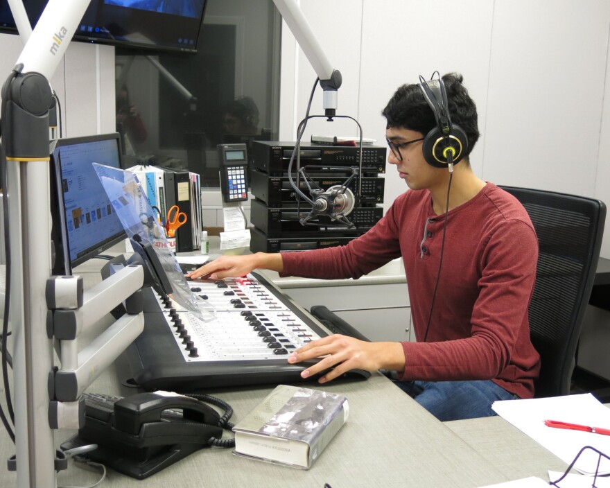 Aaryan Balu hosting Morning Edition on WVIK Wednesday morning.