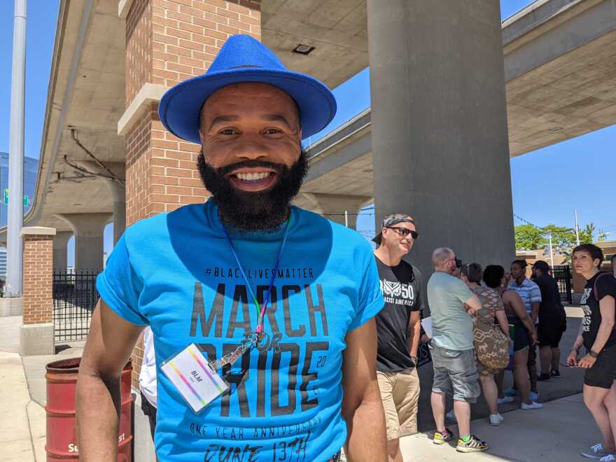 Broderick Pearson organizes the March with Pride for Black Lives Matter