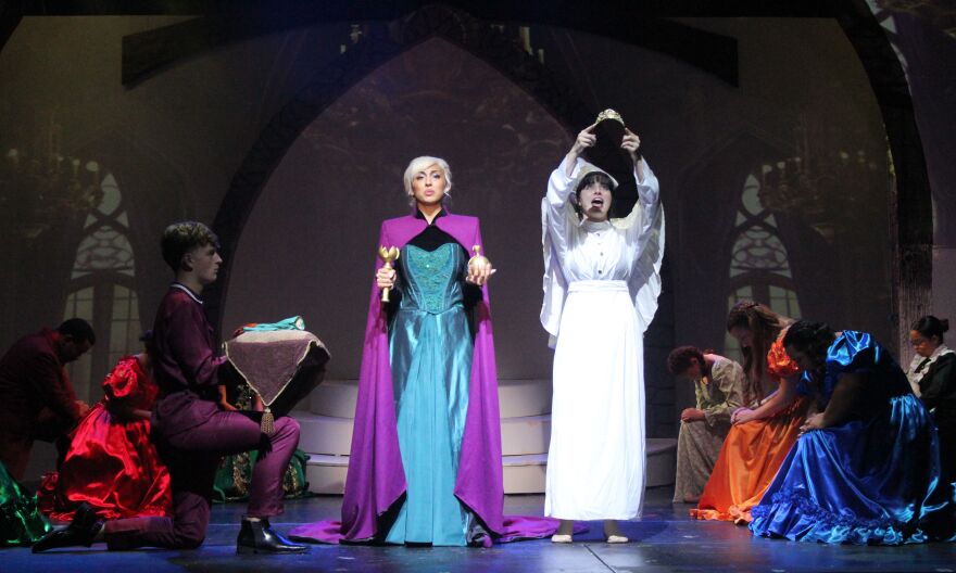 Elsa's coronation as queen of Arendelle.