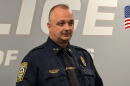 Gates Police Chief Robert Long speaks to the media on Monday, Oct. 5, 2026, about the fatal shooting of Haley Rodriguez.