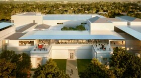 A glassed-walled, second-floor meeting space is the centerpiece of a proposed eastern expansion of the Norton Museum of Art.