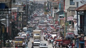 A view down a busy street in Port au Prince, Haiti. Kidnappings in the country have already been worse in 2021 than years before.