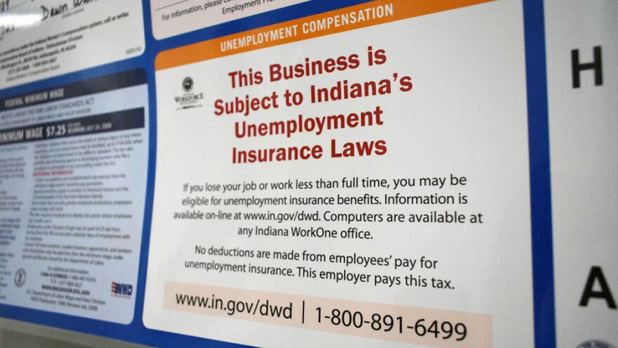 Indiana, like many states, had to borrow money from the federal government to cover the sharp increase in unemployment benefits.