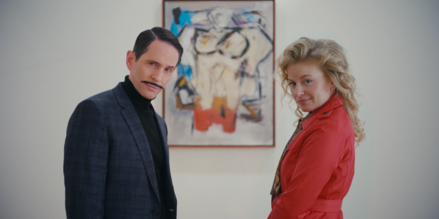 Glenn Howerton, left, and Sarah Minnich play Jerry and Rita Alter in the film The Thief Collector. 