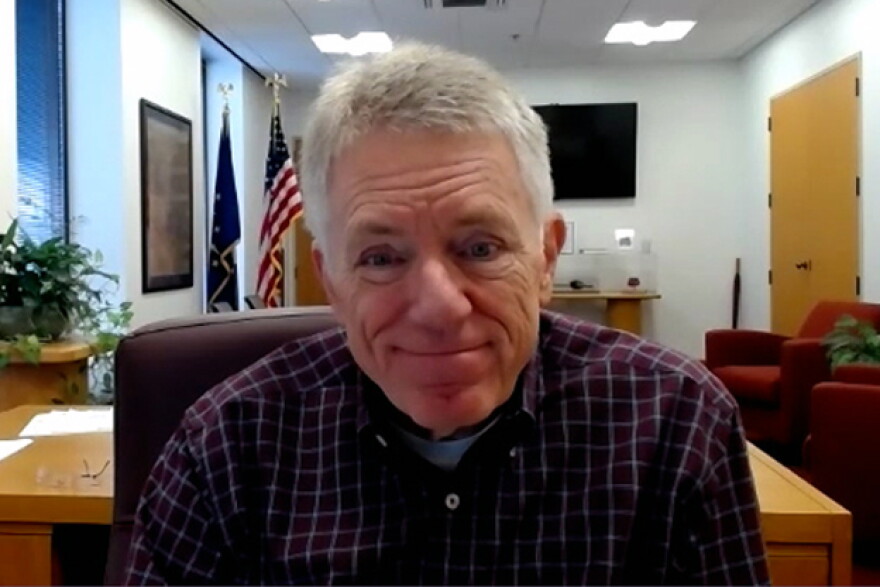 Columbus Mayor Jim Lienhoop on Wednesday's Zoom interview