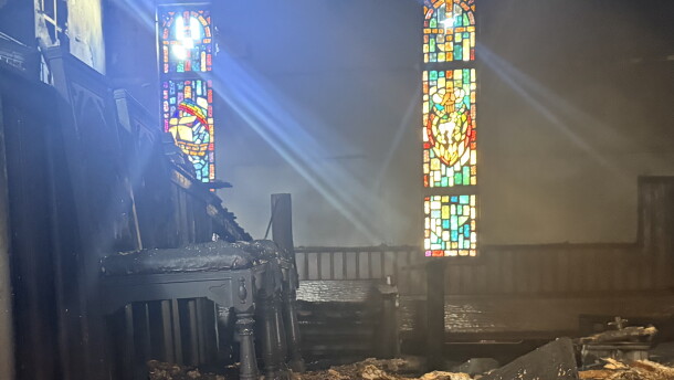Everything burned around the sanctuary piano during a fire in May at St. Paul African Methodist Episcopal Church in Ocala.